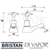 Bristan Head Basin Taps Dimensions